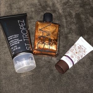 Tanning/bronzing travel size Tarte, Nars, StTropez
